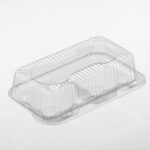 2 count cupcake or muffin clamshell for bakery takeout show empty