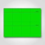 BLANK PERFORATED Green Sign Cards 3" x 3" - 400/pkg