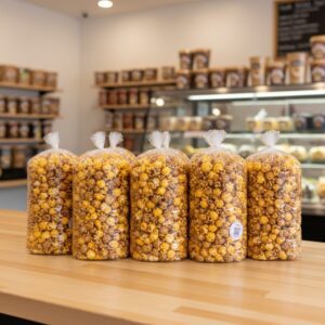 extra large clear popcorn bag