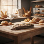 Garlic Foil Bread Bag on table