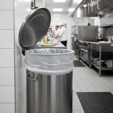 40-45 gallon heavy-duty industrial trash bags for warehouse and construction waste