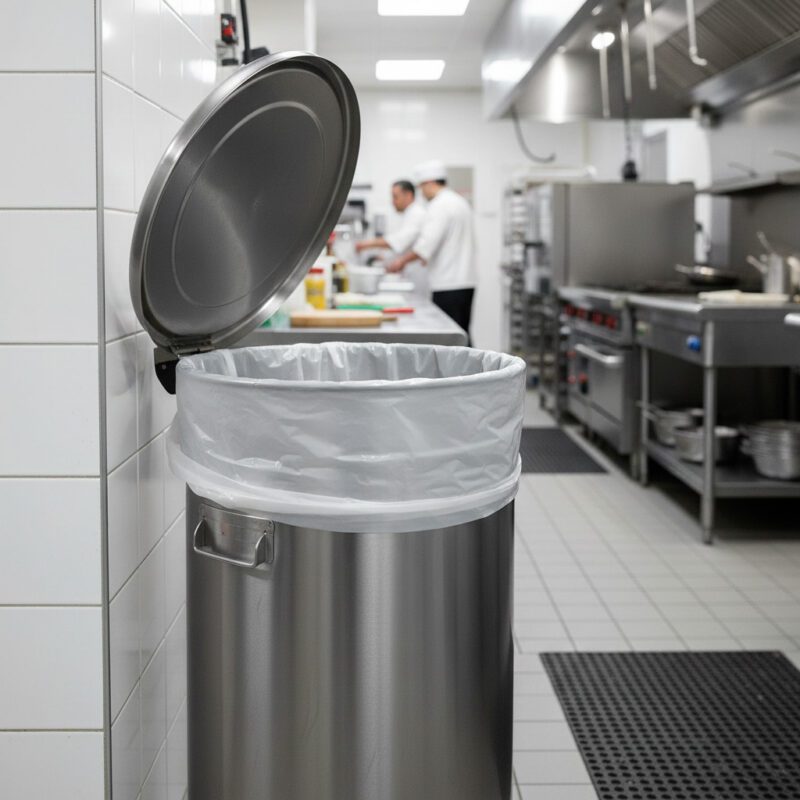 40-45 gallon heavy-duty industrial trash bags for warehouse and construction waste