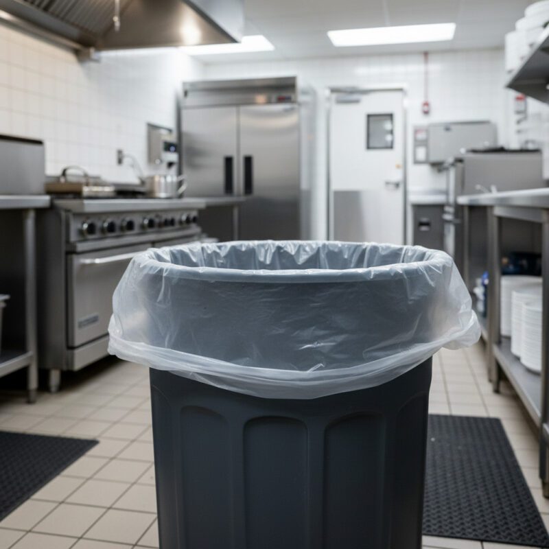 106142-55-Gallon-Clear-HD-Can-Liners Clear 55-gallon high-density industrial trash liners for 55-gallon drums