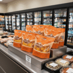 Large Rotisserie Chicken Bags Show on Deli counter