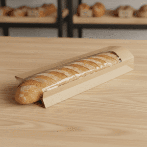 Kraft Bread Bag with Window 4.5″ x 2.5″ x 28″