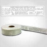 Safe Handling Meat Tape 1.5 inch by 500 feet roll for USDA compliance.