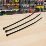 Black UV Cable Ties 8 inch on a pack of 1000