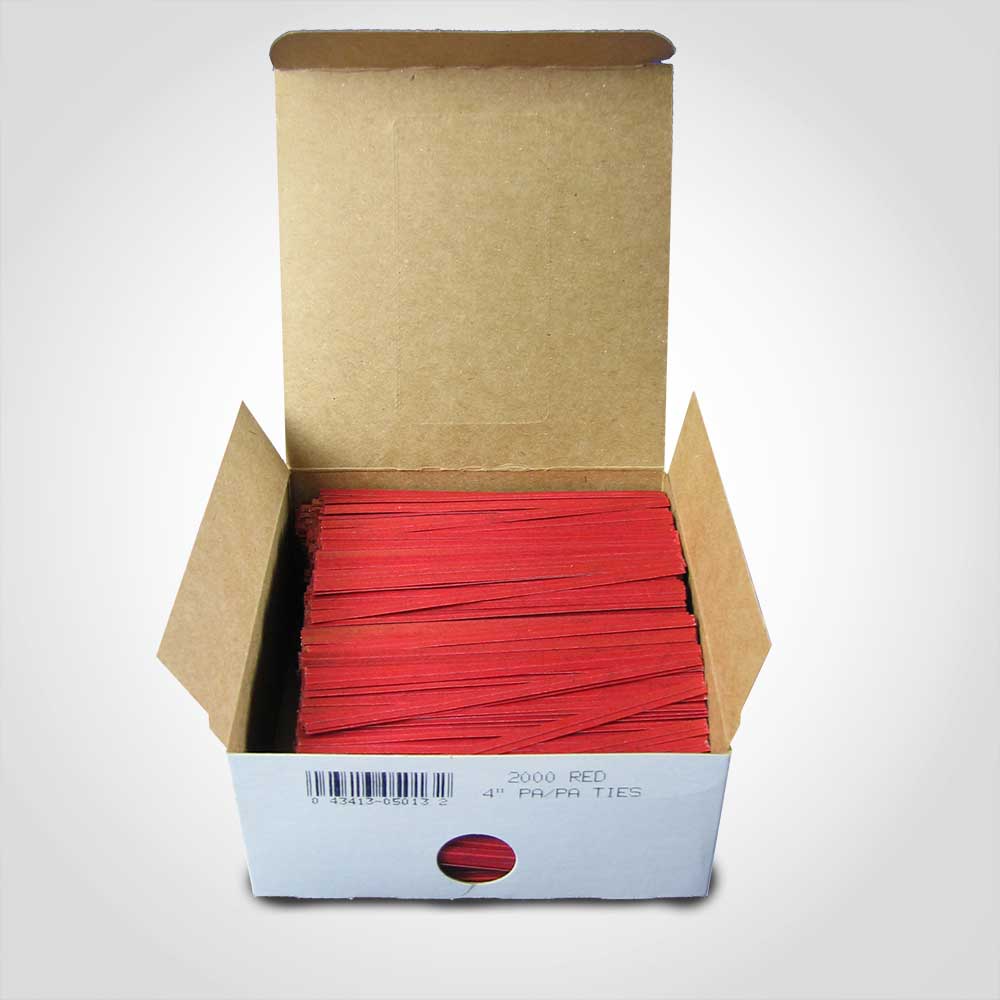 Red Twist Ties - 2000 Pack (170040)