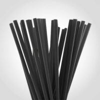 Giant Wrapped Straws Black