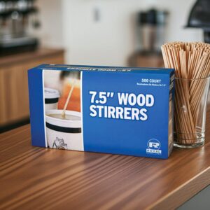 Wood Stirrers on counter