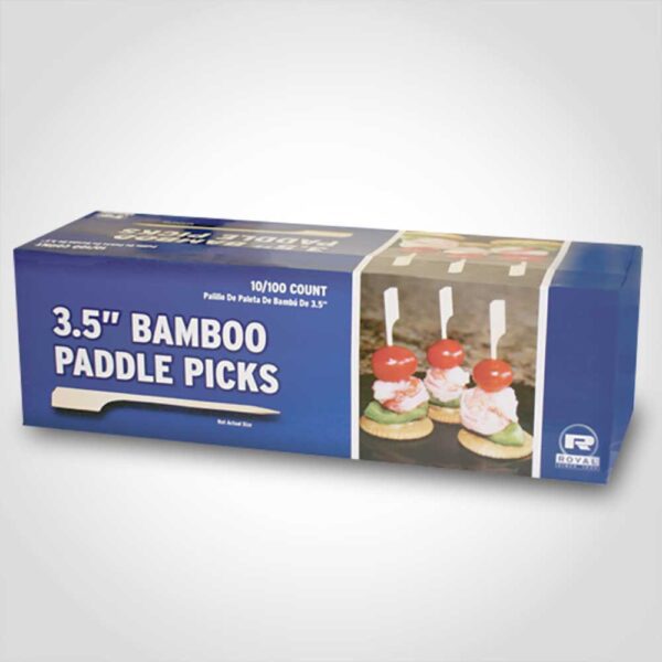 3.5 Bamboo Paddle Picks - 1000 Pack