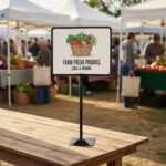 Sign Frame with Adjustable Stand Black 11″ x 14″