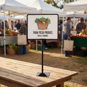 Sign Frame with Adjustable Stand Black 11″ x 14″
