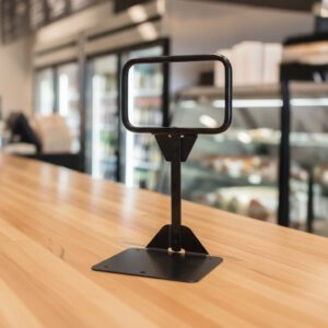 Small Sign Frame with Metal Stand Black 3.5" x 5.5"