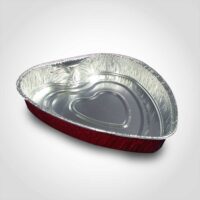 Red Foil Heart Shaped Pan