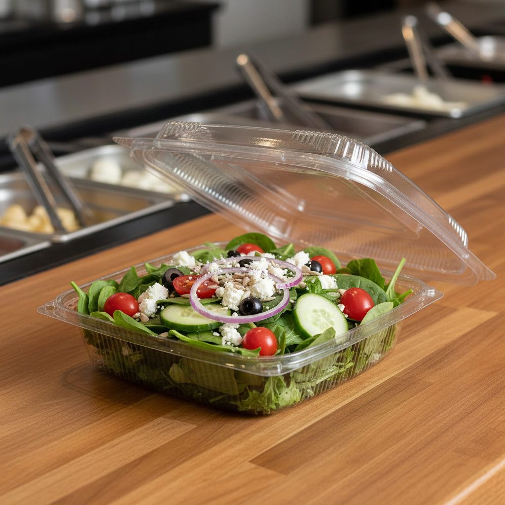 2 Compartment Cookie Container - 300 Pack | Pastry Packaging