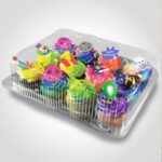 12 Count Plastic Cupcake Containers for take out