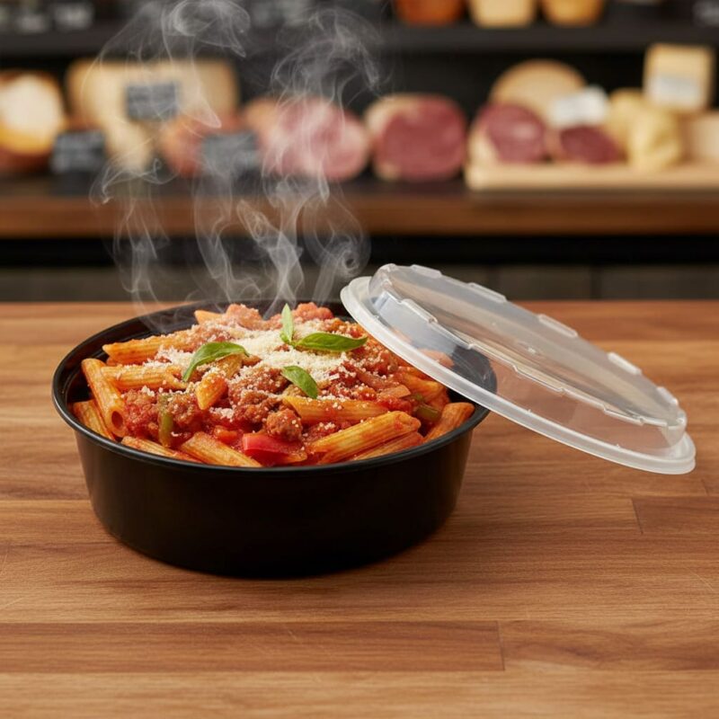 260671 24-oz Microwavable Round Container with Lid 24-oz Microwavable Round Container with Lid