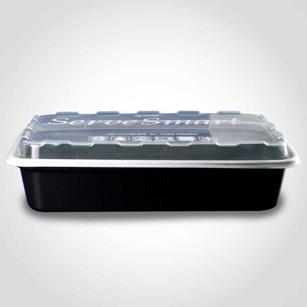 28-oz Microwave Rectangular Container with Lid