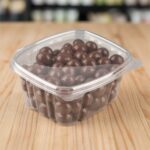 16oz Clamshell Deli Container with a flat lid