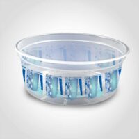 8 oz. Winter Deli Container with lid