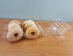 Takeout Donut Container open showing 6 donut inside