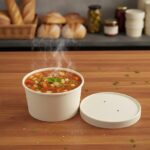 8oz paper cup double walled for soups and other foods