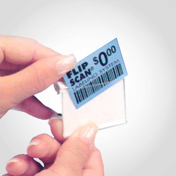 Flip Scan Label Holder 1.25" x 2"