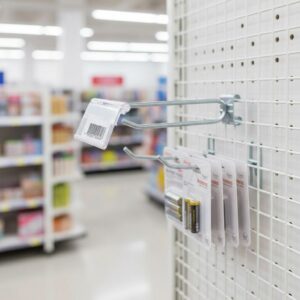 6 inch Flip Scan Hook-Straight Entry Hook with flip scan label holders