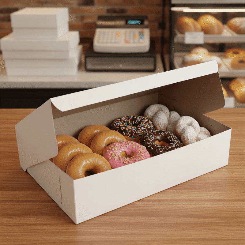 360027 Donut Box Tuck-Top white Donut Box Tuck-Top white
