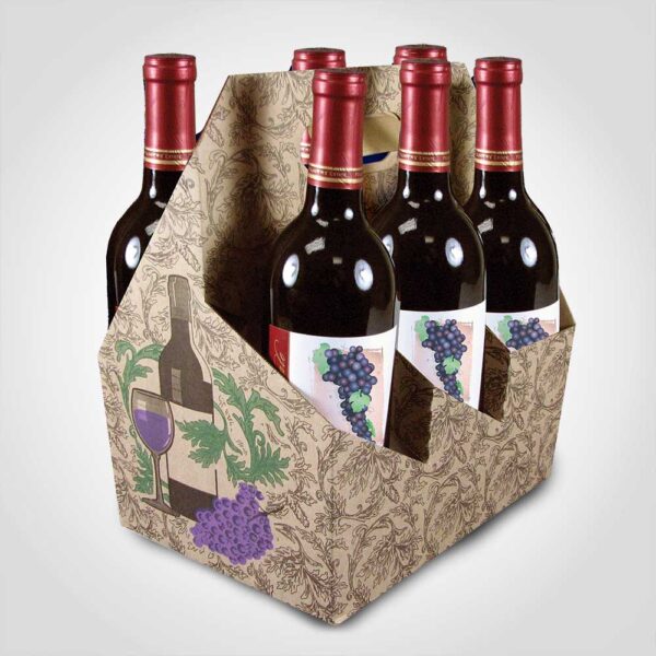 Wine Carry Out Box for 6 Bottles