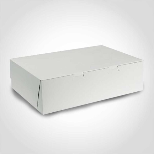 Quarter Sheet Cake Box White