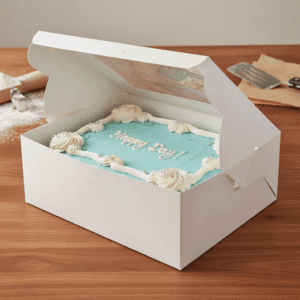 Half Sheet Cake Box with Window 19 x 14 x 6 in - 50/case