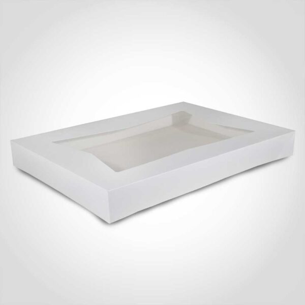 Full Sheet Cake Box with Window Top Only 26.5 x 18.375 x 3 inch 50 Pack