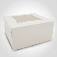 10 inch Cake Box with Window white 150 Pack