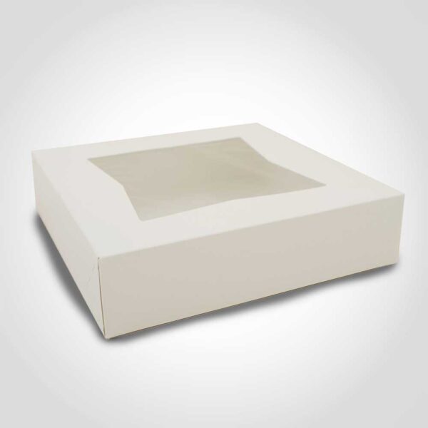 10 inch Pie Box with Window White 200 Pack