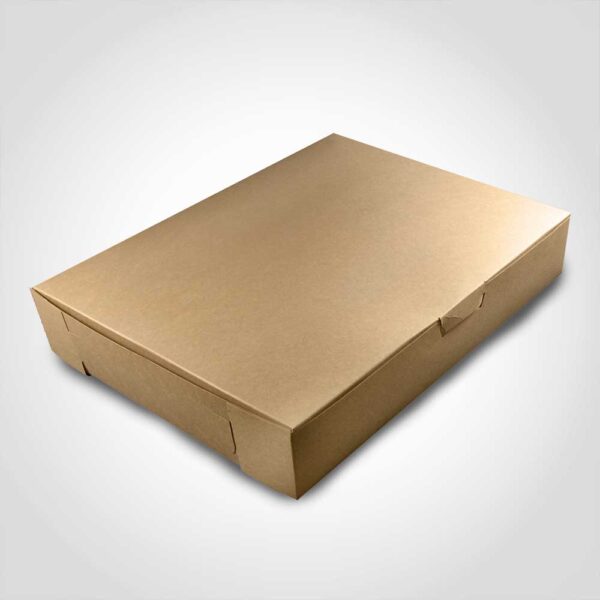 Quarter Sheet Cake Box Kraft 14 x 10 x 4 inch 100 Pack