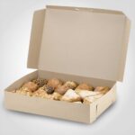 Half Sheet Cake Box Kraft Color 19 x 14 x 4 inch 50 Pack