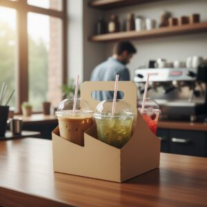 4-Cup Drink Carrier with Handle