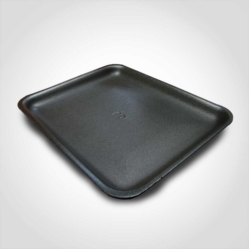 370080 8P Black Foam Tray 10.875 x 8.625 x 0.81 inches