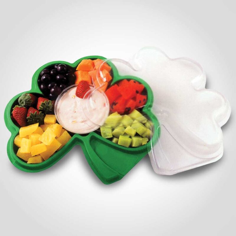 370103 Saint Patricks Shamrock Tray with lid