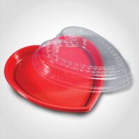 Red Heart Shaped Tray 13 inch