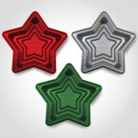 Star Tray with lid Holiday Mix