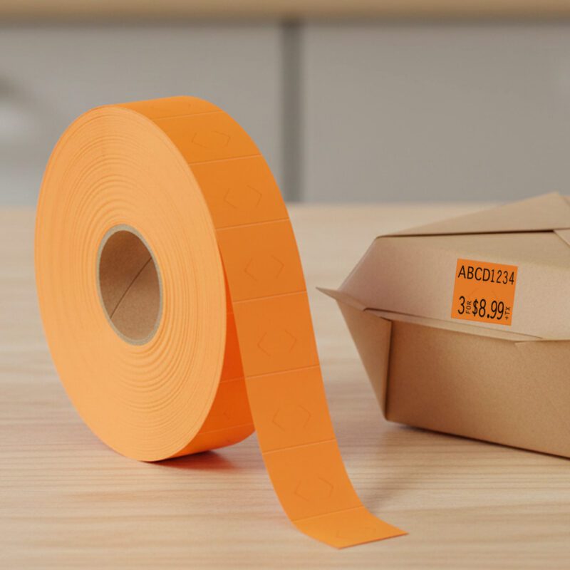Monarch 1136 Fluorescent Orange Label 1 Sleeve of 14M