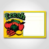 Fresh Produce Sign 3.5" x 7"