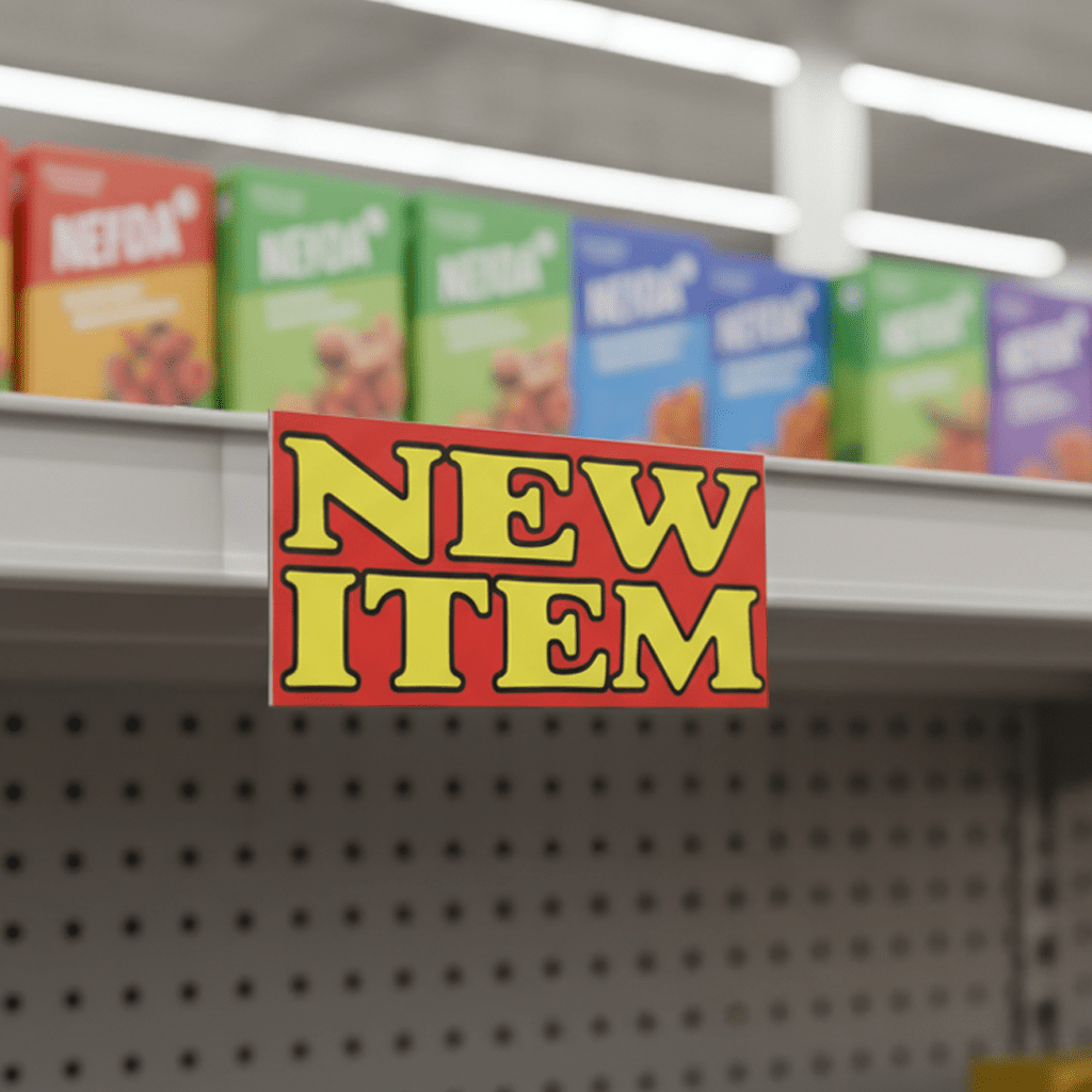 New Item Vinyl Tag - 100/pkg | Sign Cards