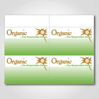 Uncoated Stock Organic Sign cards 5.5" x 3.5"