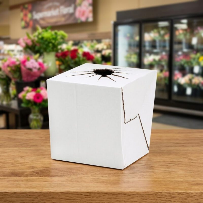 410002 Floral Box Rose vase Floral Box Rose vase