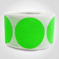 Green Blank Label - 1 roll of 500 stickers