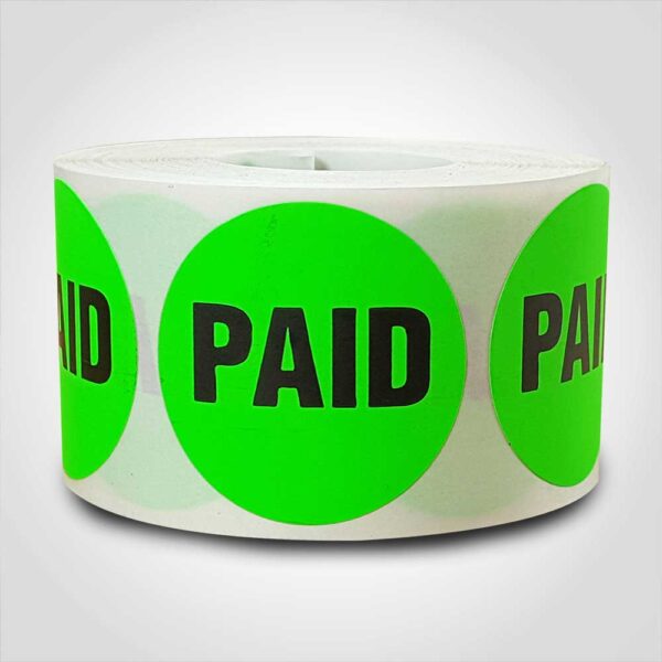 Paid Label 500 Pack of stickers